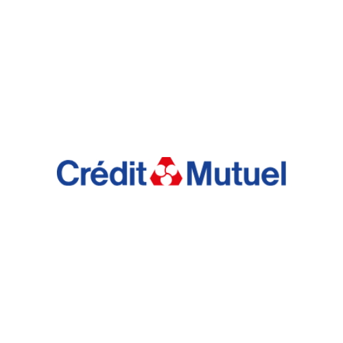 Logo du Crédit Mutuel, partenaire de la Carrosserie Nogueira pour la gestion des sinistres automobiles